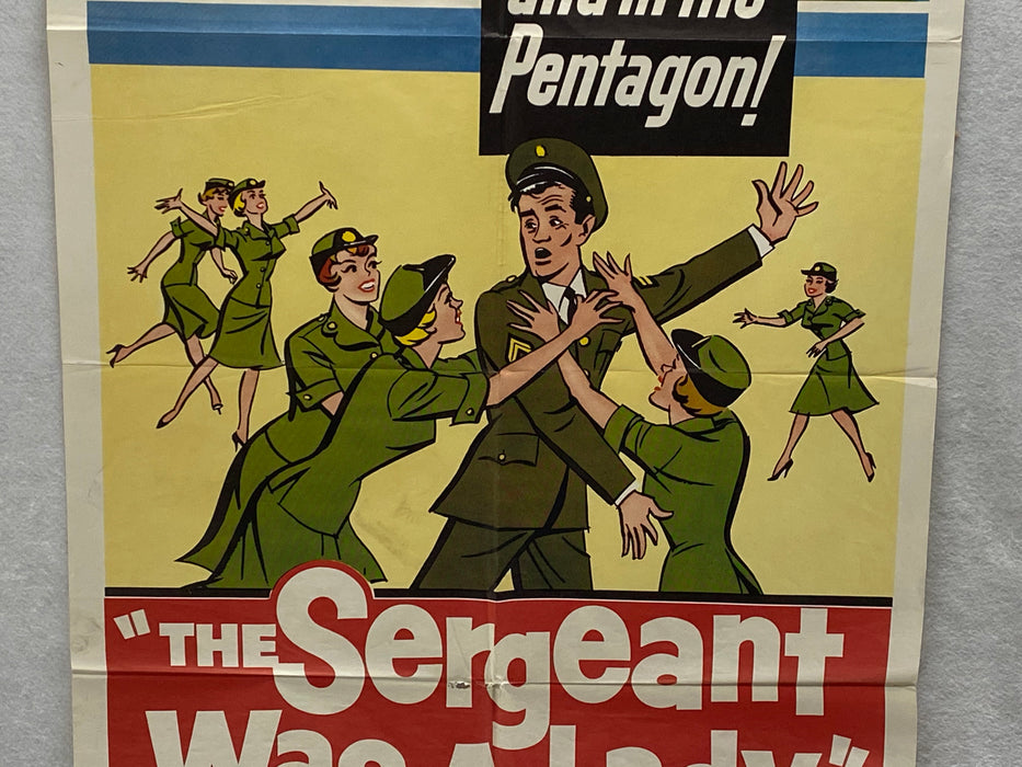 The Sergeant Was a Lady Original 1SH Movie Poster 27 x 41 Martin West   - TvMovieCards.com