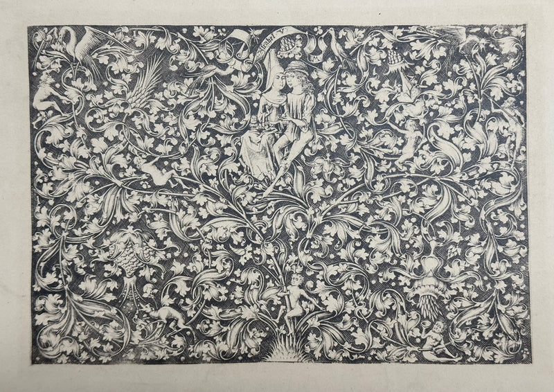 19th Century Decorative Art Ornament Lithograph Portfolio Print Germany 1877 #17   - TvMovieCards.com