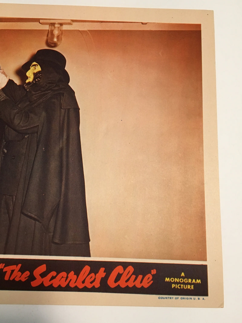 Original Charlie Chan - Scarlet Clue Lobby Card #6 Sidney Toler Mantan Moreland   - TvMovieCards.com