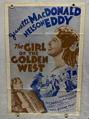 The Girl of the Golden West Original 1SH Movie Poster 27 x 41 Jeanette MacDonald   - TvMovieCards.com
