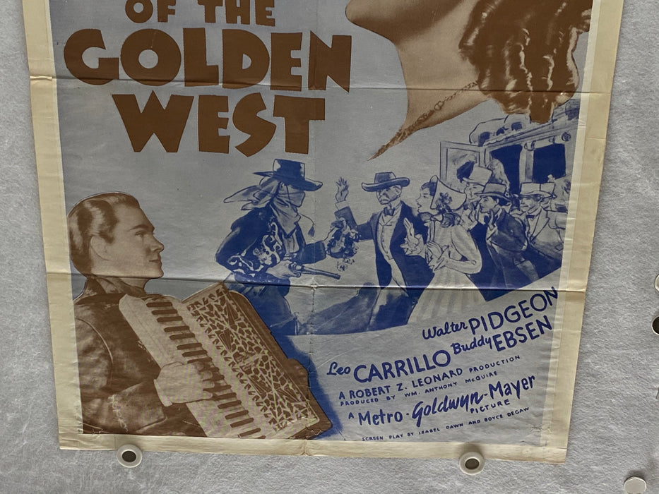The Girl of the Golden West Original 1SH Movie Poster 27 x 41 Jeanette MacDonald   - TvMovieCards.com