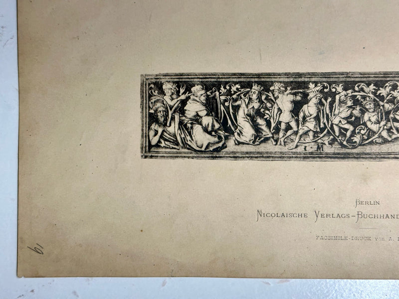 19th Century Decorative Art Ornament Lithograph Portfolio Print Germany 1877 #19   - TvMovieCards.com