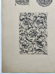 19th Century Decorative Art Ornament Lithograph Portfolio Print Germany 1877 #19   - TvMovieCards.com