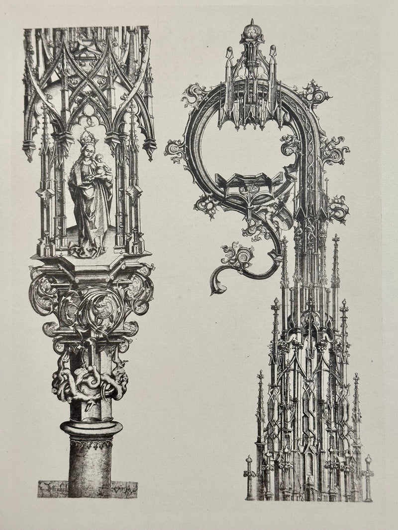 19th Century Decorative Art Ornament Lithograph Portfolio Print Germany 1877 #20   - TvMovieCards.com