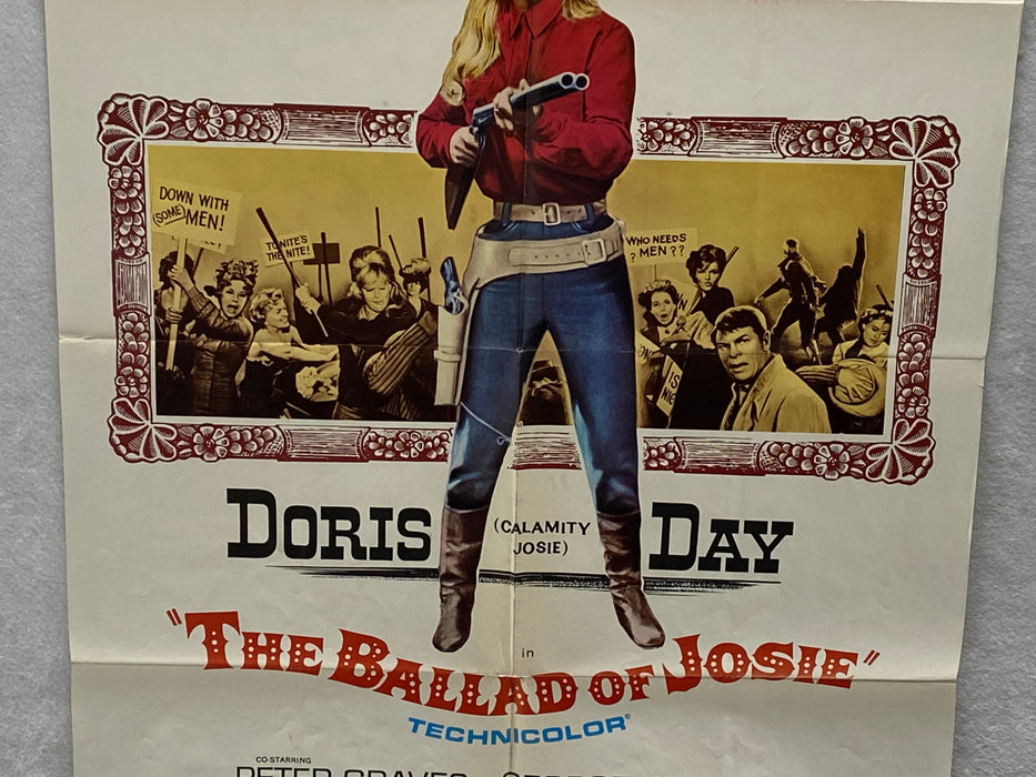 The Ballard of Josie Original 1SH Movie Poster 27 x 41 Doris Day Peter Graves   - TvMovieCards.com