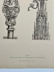 19th Century Decorative Art Ornament Lithograph Portfolio Print Germany 1877 #20   - TvMovieCards.com