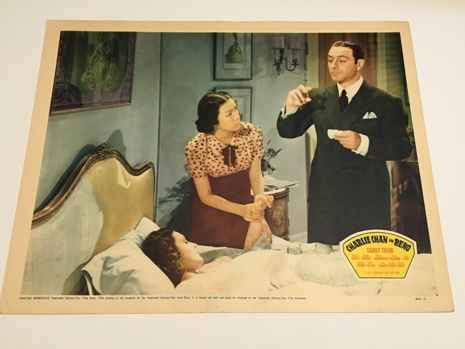 Original Charlie Chan - In Reno Lobby Card #2 Sidney Toler Cortez Brooks   - TvMovieCards.com