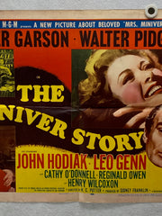 The Miniver Story 1950 Original Half Sheet Movie Poster 22 x 28 Greer Garson   - TvMovieCards.com