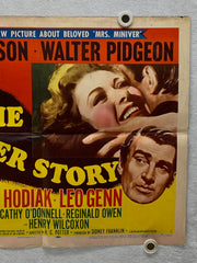 The Miniver Story 1950 Original Half Sheet Movie Poster 22 x 28 Greer Garson   - TvMovieCards.com