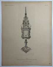19th Century Decorative Art Ornament Lithograph Portfolio Print Germany 1877 #21   - TvMovieCards.com