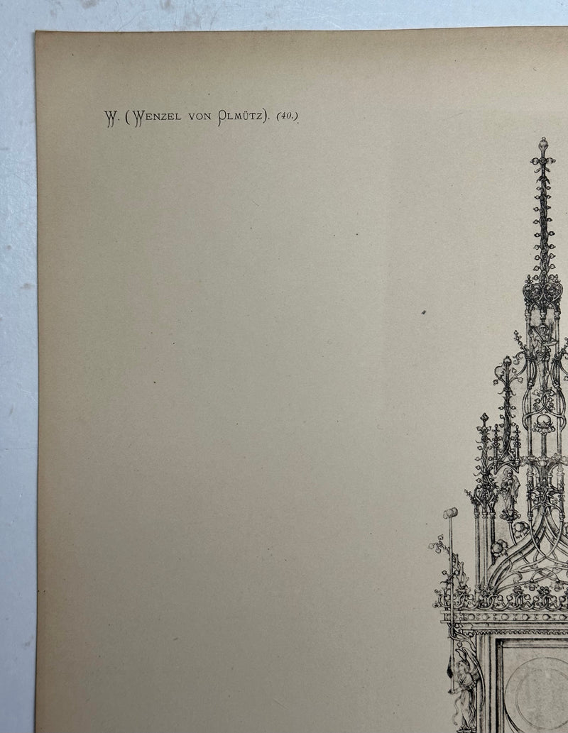 19th Century Decorative Art Ornament Lithograph Portfolio Print Germany 1877 #21   - TvMovieCards.com