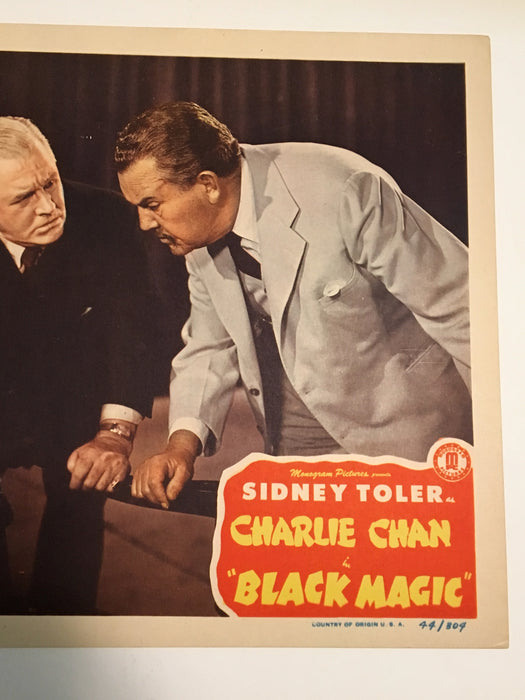Original Charlie Chan - Black Magic Lobby Card #3 Sidney Toler Mantan Moreland   - TvMovieCards.com