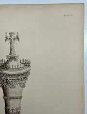 19th Century Decorative Art Ornament Lithograph Portfolio Print Germany 1877 #22   - TvMovieCards.com