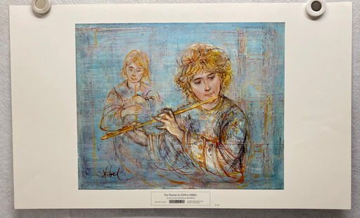 Edna Hibel "The Flautist" Numbered Lithograph Art Print Poster 15 x 24"   - TvMovieCards.com