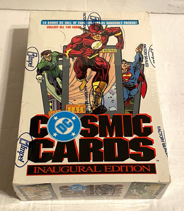 1991 DC Comics Cosmic Cards Inaugural Edition Factory Sealed Box 36 PACKS   - TvMovieCards.com