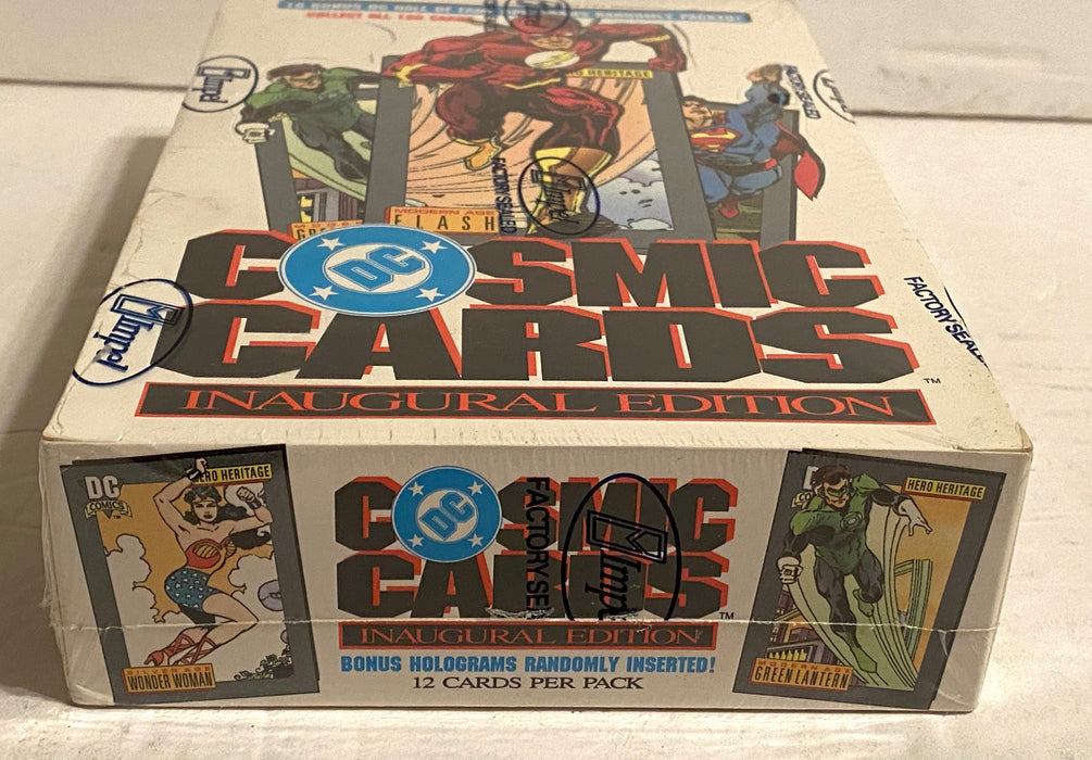 1991 DC Comics Cosmic Cards Inaugural Edition Factory Sealed Box 36 PACKS   - TvMovieCards.com