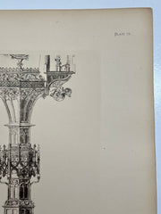 19th Century Decorative Art Ornament Lithograph Portfolio Print Germany 1877 #23   - TvMovieCards.com