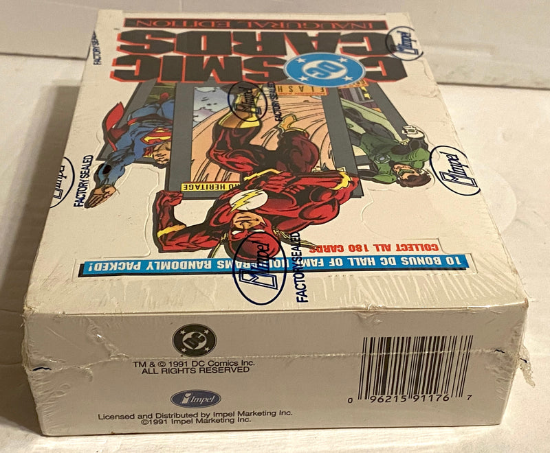 1991 DC Comics Cosmic Cards Inaugural Edition Factory Sealed Box 36 PACKS   - TvMovieCards.com