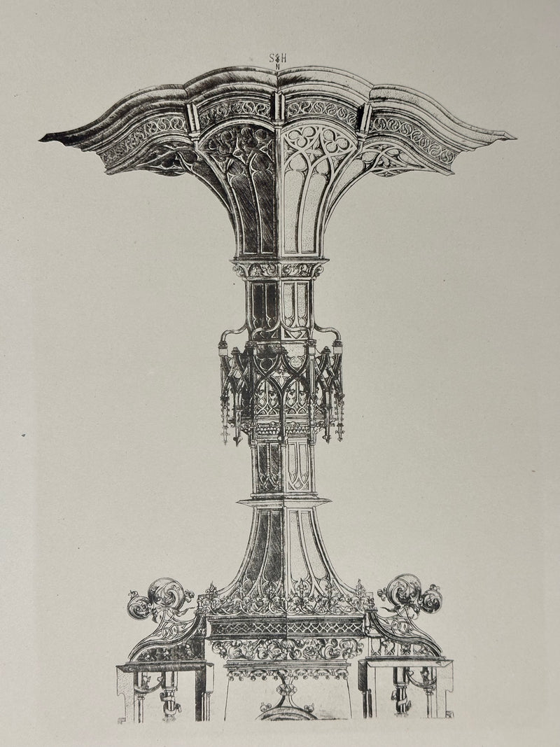 19th Century Decorative Art Ornament Lithograph Portfolio Print Germany 1877 #23   - TvMovieCards.com