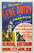 1952 Gene Autry Live Show Window Card 14 x 22 Burlington Memorial Auditorium Iow   - TvMovieCards.com