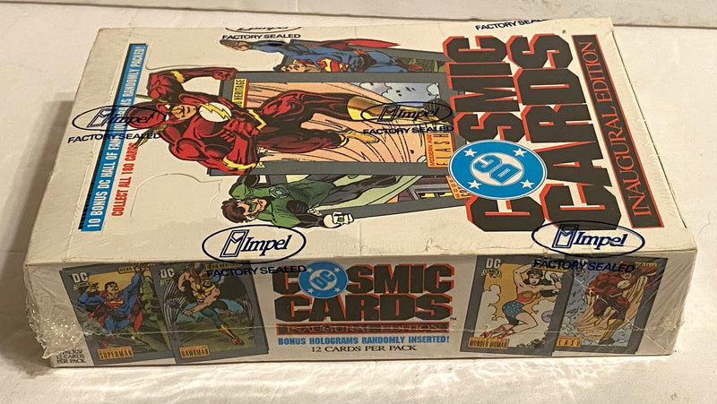 1991 DC Comics Cosmic Cards Inaugural Edition Factory Sealed Box 36 PACKS   - TvMovieCards.com
