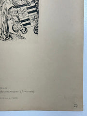 19th Century Decorative Art Ornament Lithograph Portfolio Print Germany 1877 #24   - TvMovieCards.com