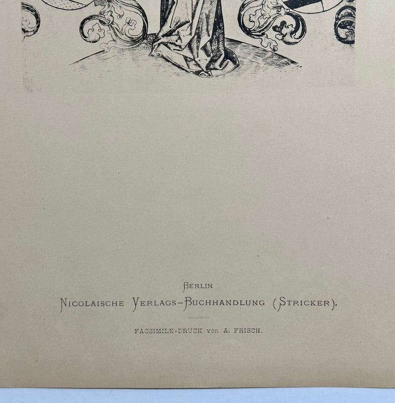 19th Century Decorative Art Ornament Lithograph Portfolio Print Germany 1877 #24   - TvMovieCards.com