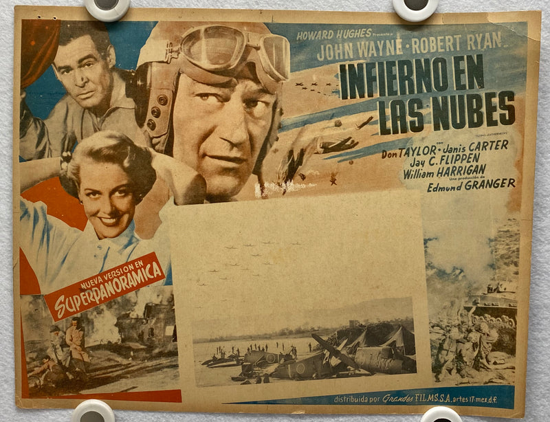 1951 Flying Leathernecks (Infierno en las nubes) Lobby Card Mexico John Wayne   - TvMovieCards.com