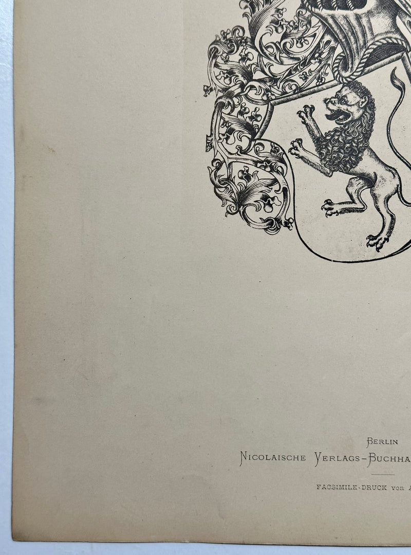 19th Century Decorative Art Ornament Lithograph Portfolio Print Germany 1877 #25   - TvMovieCards.com