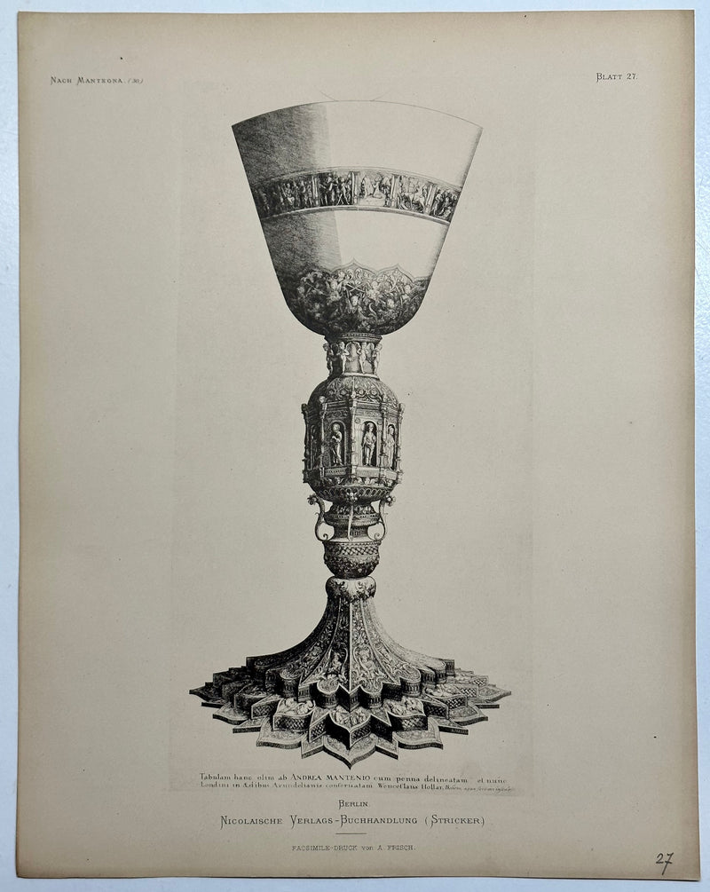 19th Century Decorative Art Ornament Lithograph Portfolio Print Germany 1877 #27   - TvMovieCards.com