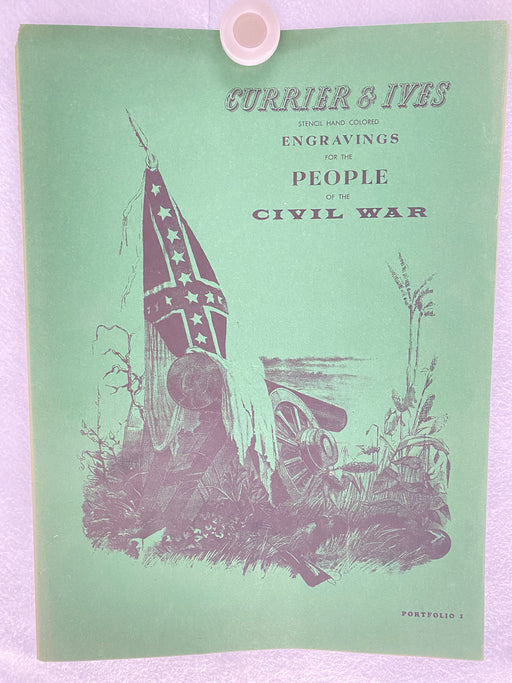 Currier & Ives Civil War Hand Colored Engraving Portfolio #1 Set of 6 Prints   - TvMovieCards.com