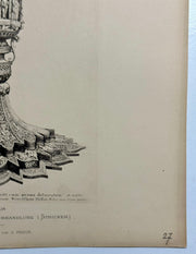 19th Century Decorative Art Ornament Lithograph Portfolio Print Germany 1877 #27   - TvMovieCards.com