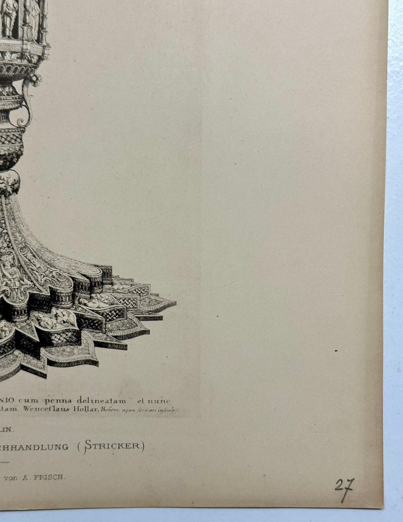 19th Century Decorative Art Ornament Lithograph Portfolio Print Germany 1877 #27   - TvMovieCards.com