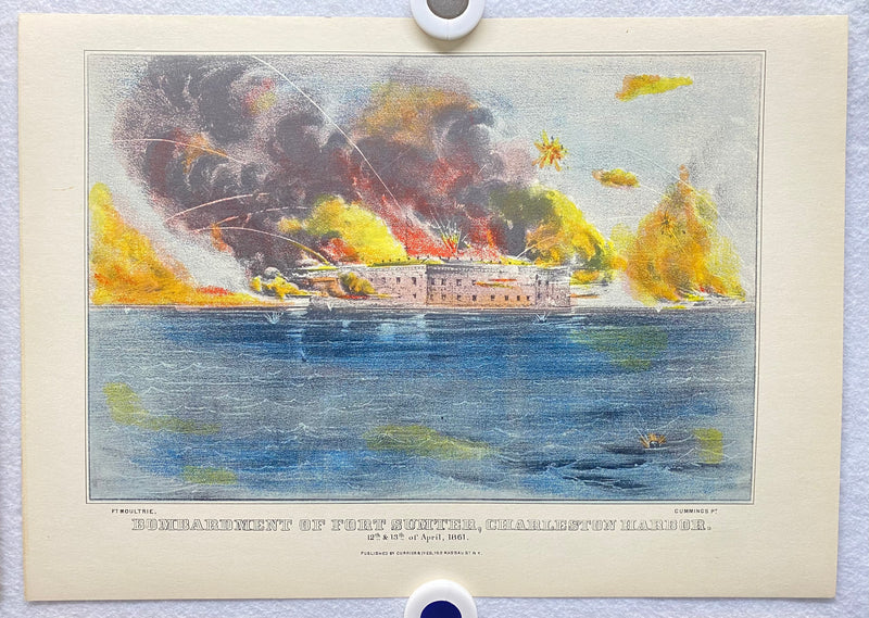 Currier & Ives Civil War Hand Colored Engraving Portfolio #1 Set of 6 Prints   - TvMovieCards.com