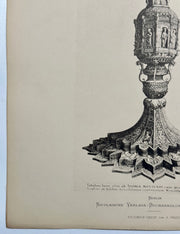 19th Century Decorative Art Ornament Lithograph Portfolio Print Germany 1877 #27   - TvMovieCards.com