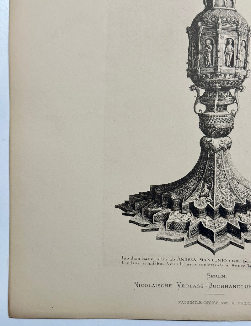 19th Century Decorative Art Ornament Lithograph Portfolio Print Germany 1877 #27   - TvMovieCards.com