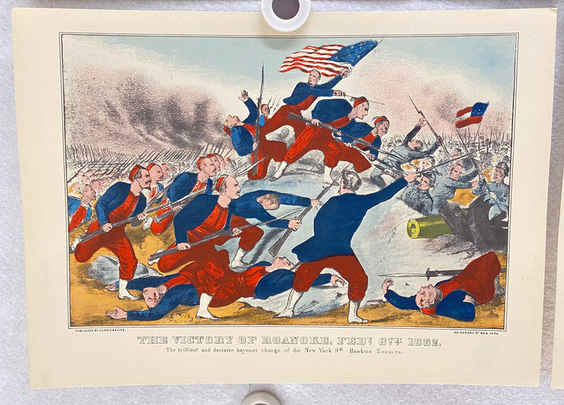 Currier & Ives Civil War Hand Colored Engraving Portfolio #1 Set of 6 Prints   - TvMovieCards.com