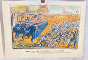 Currier & Ives Civil War Hand Colored Engraving Portfolio #1 Set of 6 Prints   - TvMovieCards.com