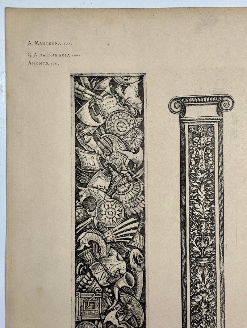 19th Century Decorative Art Ornament Lithograph Portfolio Print Germany 1877 #28   - TvMovieCards.com