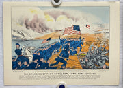 Currier & Ives Civil War Hand Colored Engraving Portfolio #2 Set of 6 Prints   - TvMovieCards.com