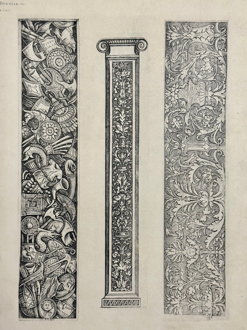 19th Century Decorative Art Ornament Lithograph Portfolio Print Germany 1877 #28   - TvMovieCards.com