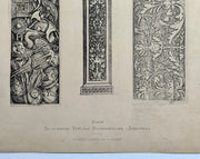 19th Century Decorative Art Ornament Lithograph Portfolio Print Germany 1877 #28   - TvMovieCards.com