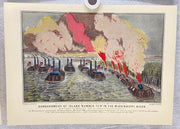 Currier & Ives Civil War Hand Colored Engraving Portfolio #2 Set of 6 Prints   - TvMovieCards.com