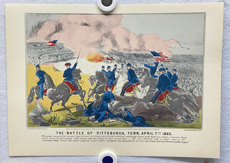 Currier & Ives Civil War Hand Colored Engraving Portfolio #3 Set of 6 Prints   - TvMovieCards.com