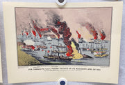 Currier & Ives Civil War Hand Colored Engraving Portfolio #3 Set of 6 Prints   - TvMovieCards.com