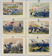 Currier & Ives Civil War Hand Colored Engraving Portfolio #4 Set of 6 Prints   - TvMovieCards.com