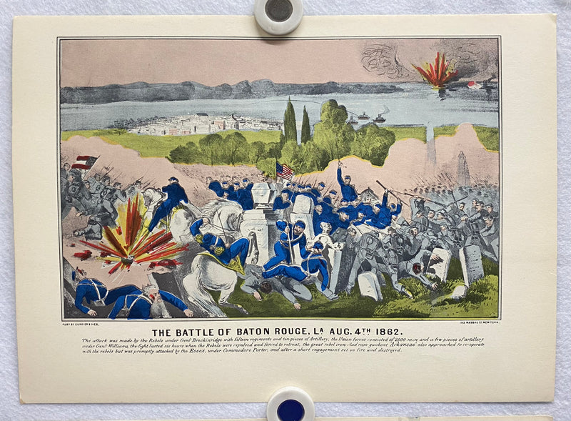 Currier & Ives Civil War Hand Colored Engraving Portfolio #4 Set of 6 Prints   - TvMovieCards.com