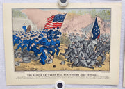 Currier & Ives Civil War Hand Colored Engraving Portfolio #4 Set of 6 Prints   - TvMovieCards.com