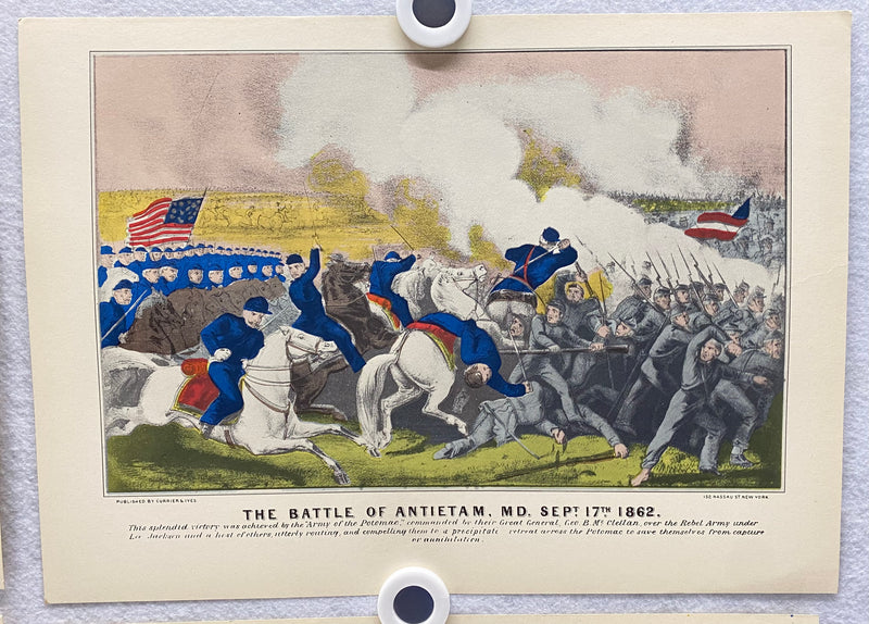 Currier & Ives Civil War Hand Colored Engraving Portfolio #4 Set of 6 Prints   - TvMovieCards.com