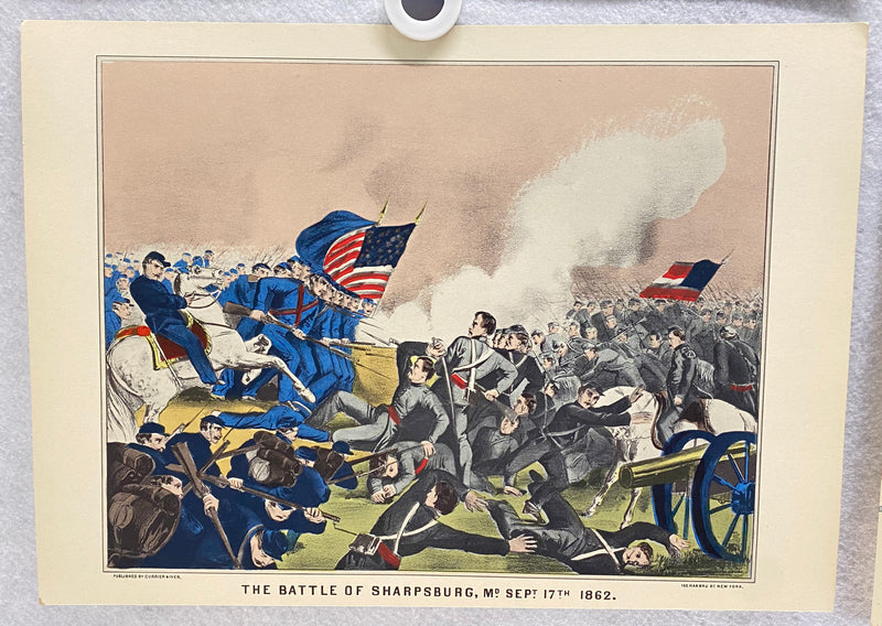 Currier & Ives Civil War Hand Colored Engraving Portfolio #4 Set of 6 Prints   - TvMovieCards.com